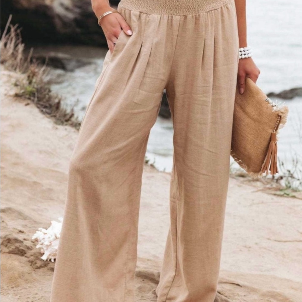 Linen Palazzo Pants
